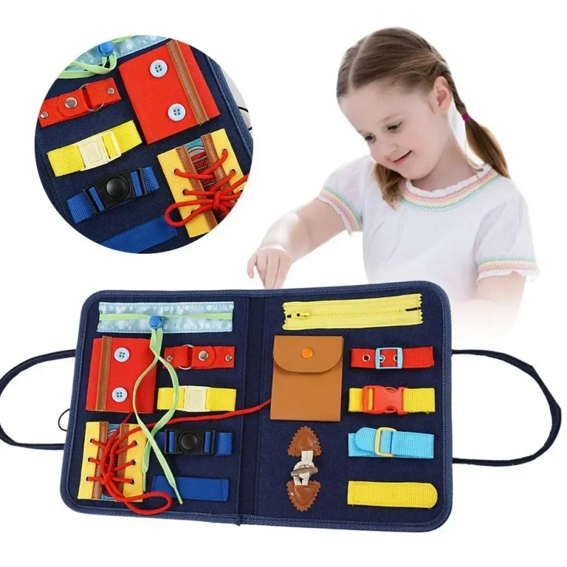 Kids Zip Toys - Kids Busy Board Buckle 1-5 Years