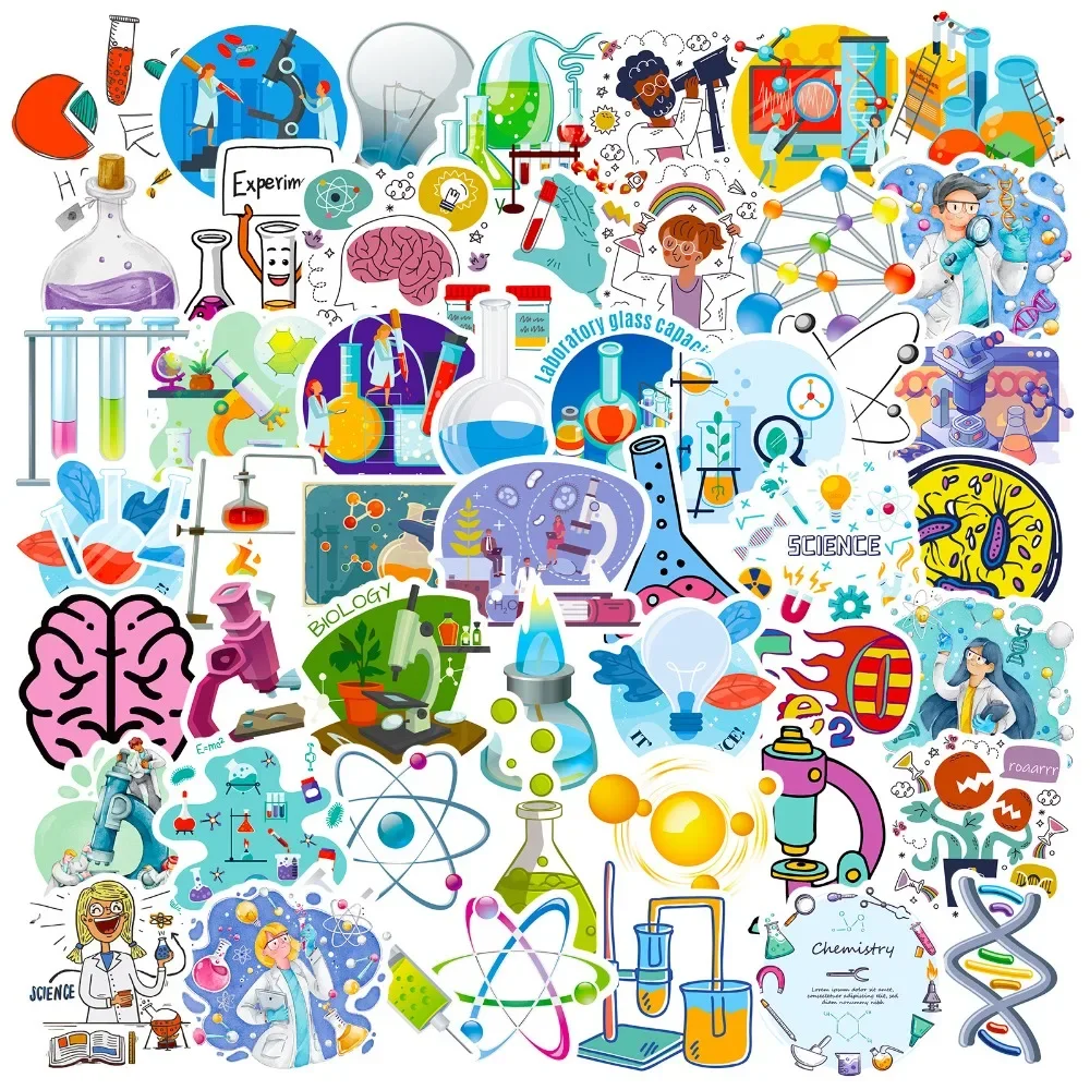 50PCS Cartoon Science Lab Stic - Kids Toys Vintage ulasan dan harga
