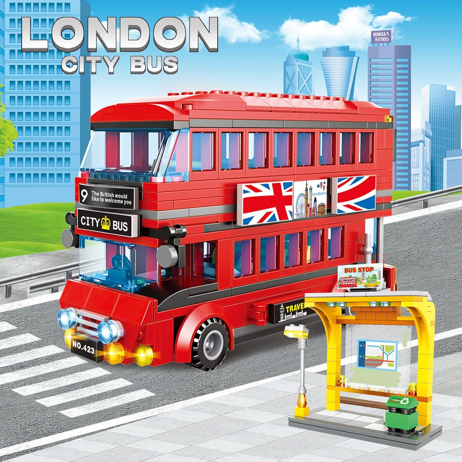 458PCS London Double Decker Bu - Kids Toys London ulasan dan harga