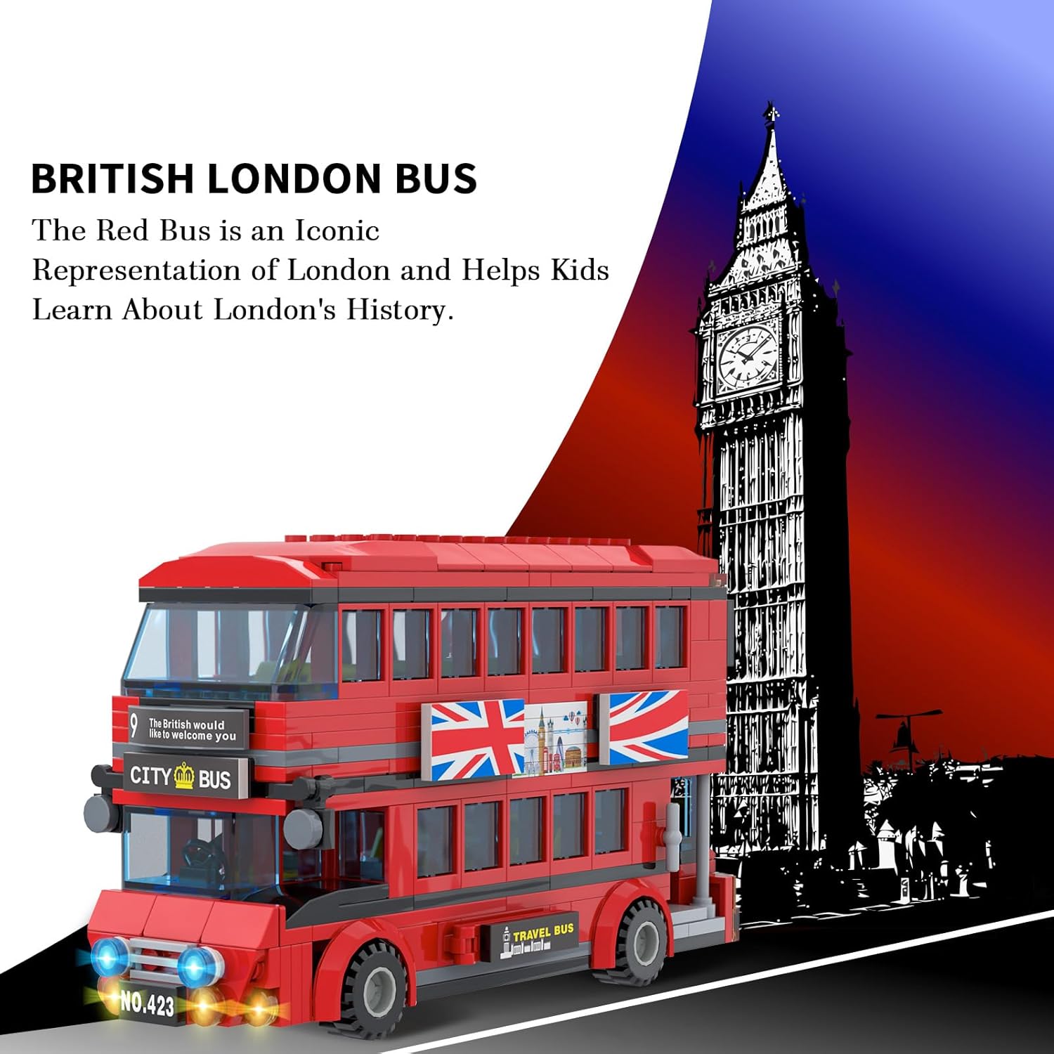458PCS London Double Decker Bu - Kids Toys London ulasan dan harga