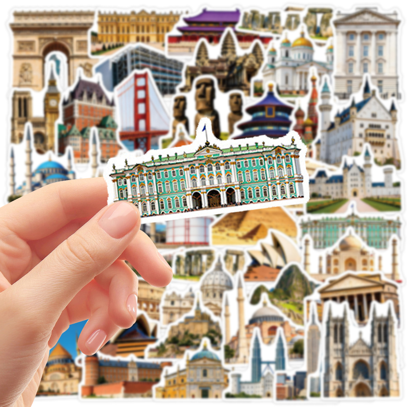 50PCS Famous City Landmark Tra - Kids Toys Vintage ulasan dan harga