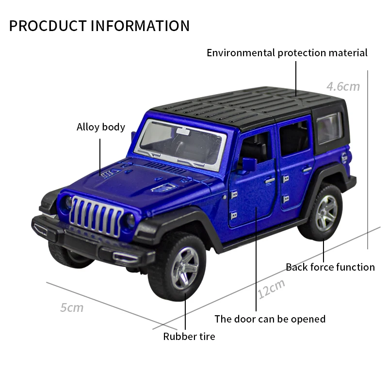 Bagged 1:36 alloy JEEPS Wrangl - Kids Toys Jeep ulasan dan harga