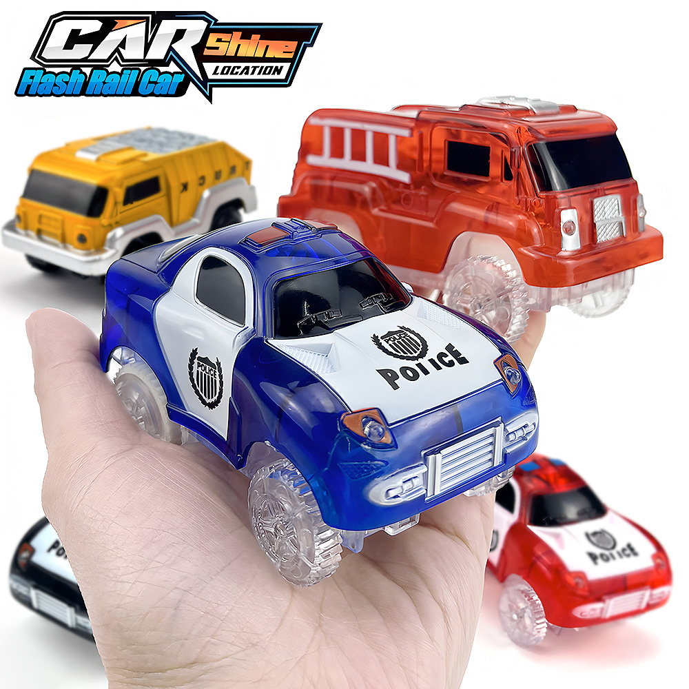 Magic Glowing Race Cars, Polic - Kids Toys Jeep ulasan dan harga