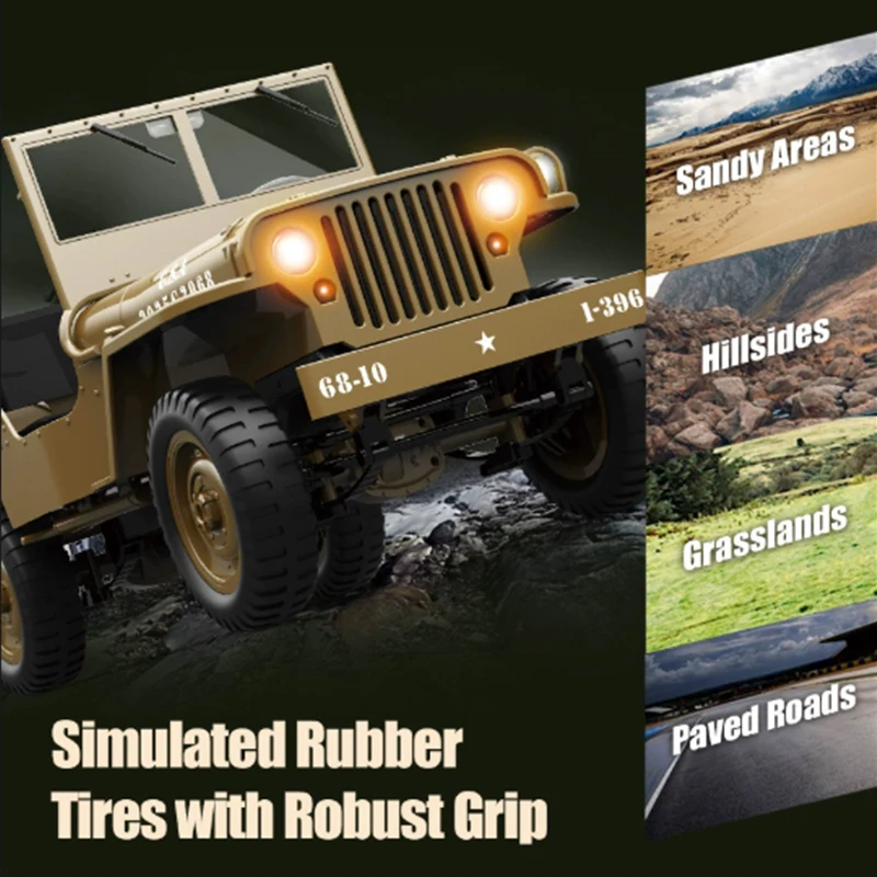 JJRC 1:10 C8815 Rc Car WILLYS  - Kids Toys Jeep ulasan dan harga
