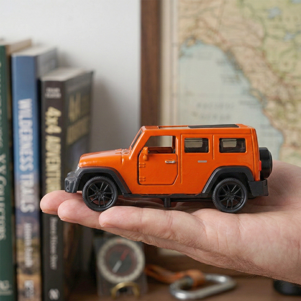 1:43 Orange Jeep Wrangler Die- - Kids Toys Jeep ulasan dan harga
