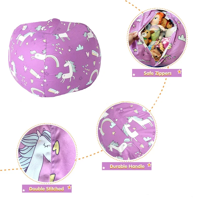 New Bean Bag Storage Stuffed A - Kids Zip Toys ulasan dan harga