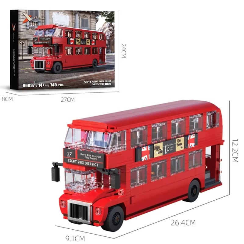 745PCS London Bus Model Bricks - Kids Toys London ulasan dan harga