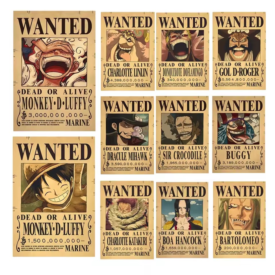 Anime One Piece Bounty Wanted  - Kids Toys Vintage ulasan dan harga