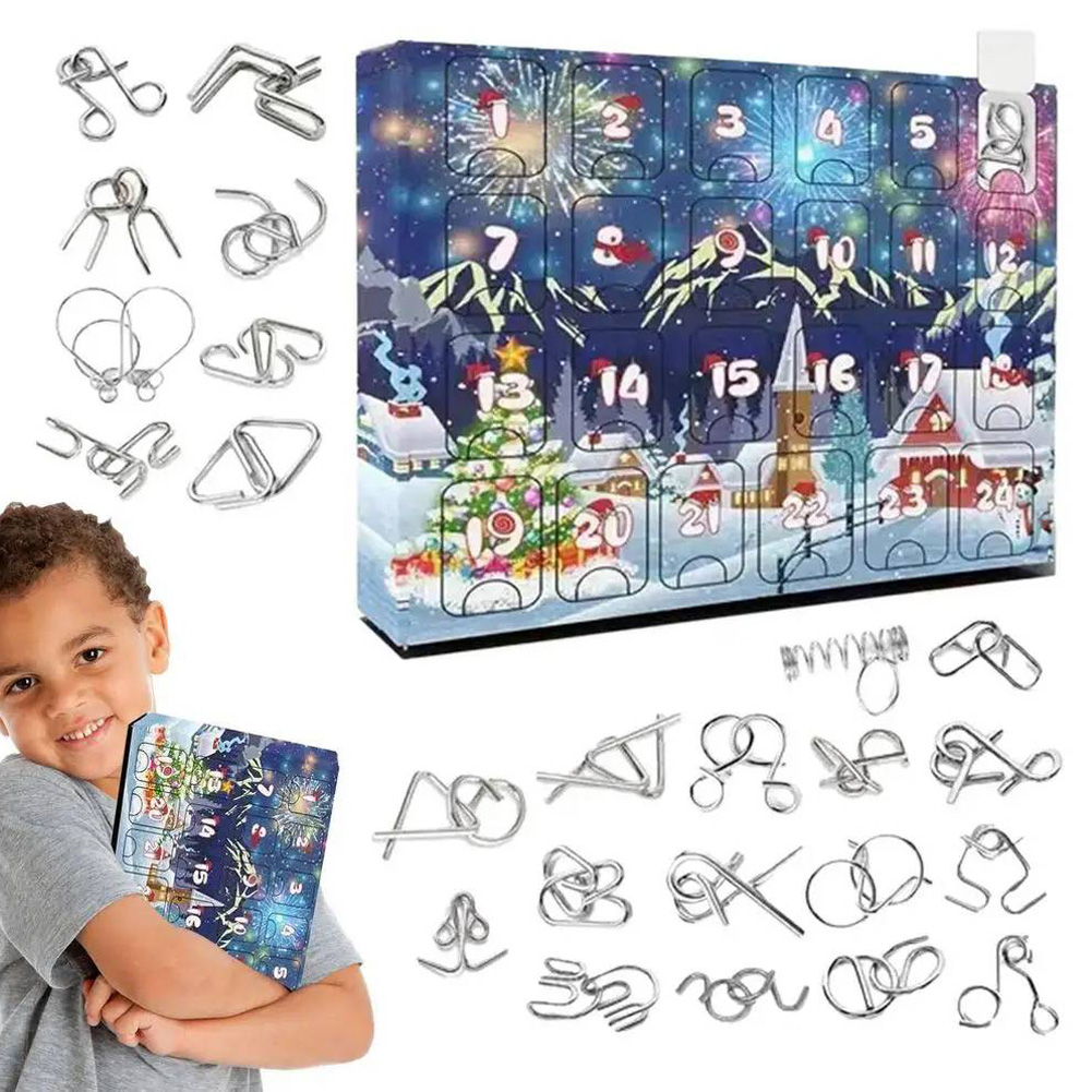 2025 Metal Ruban Lock Puzzle T - Kids Toys Xmas 2025 ulasan dan harga