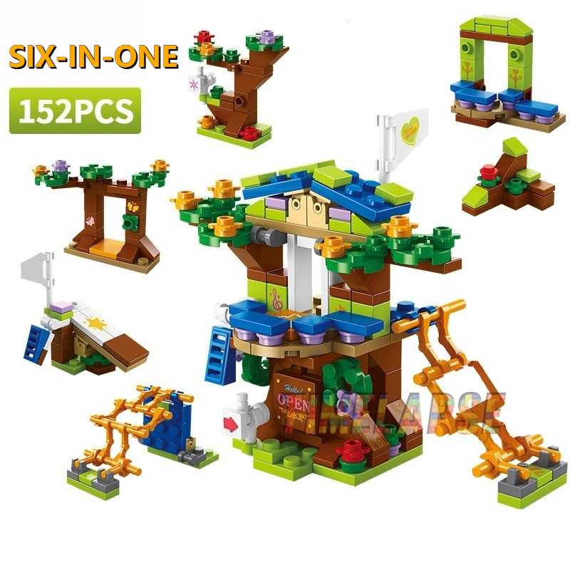 18+ 6-in-1 Tree House Mini Mod - Kids Toys Christmas 2025 ulasan dan harga