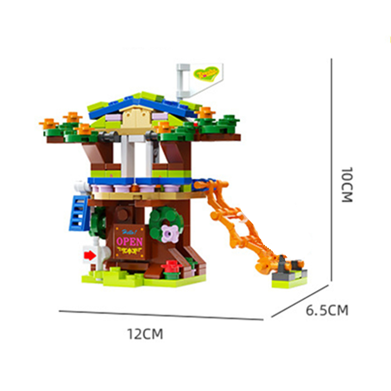 18+ 6-in-1 Tree House Mini Mod - Kids Toys Christmas 2025 ulasan dan harga