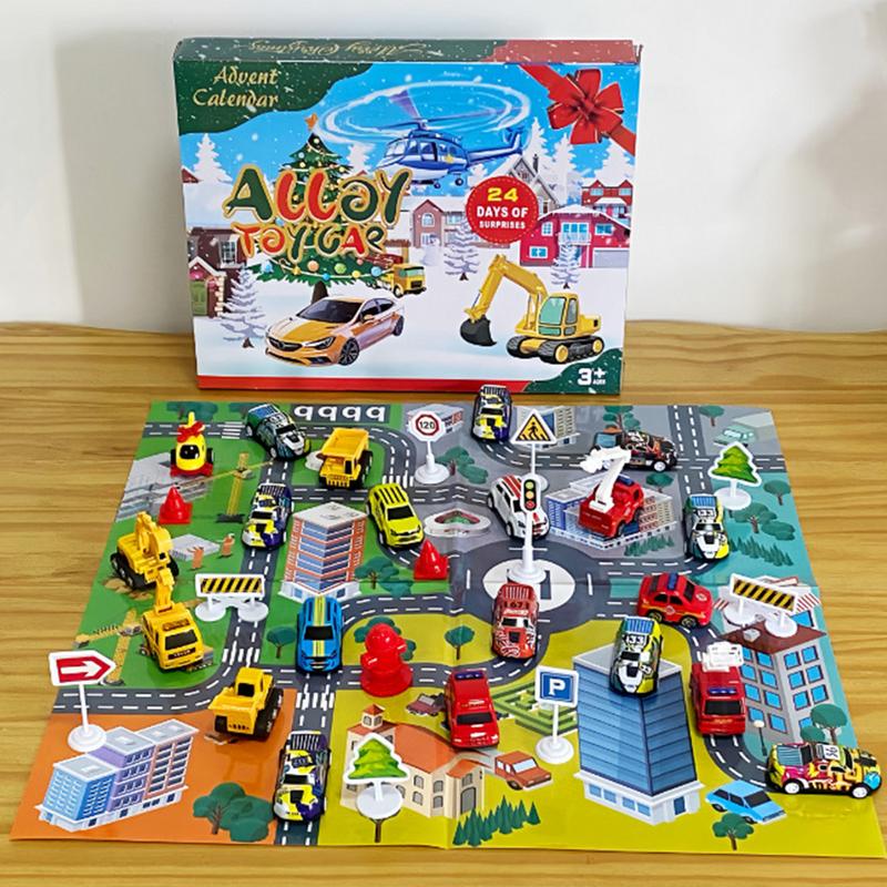 24pcs Car Toy Set Christmas Ad - Kids Toys Christmas 2025 ulasan dan harga