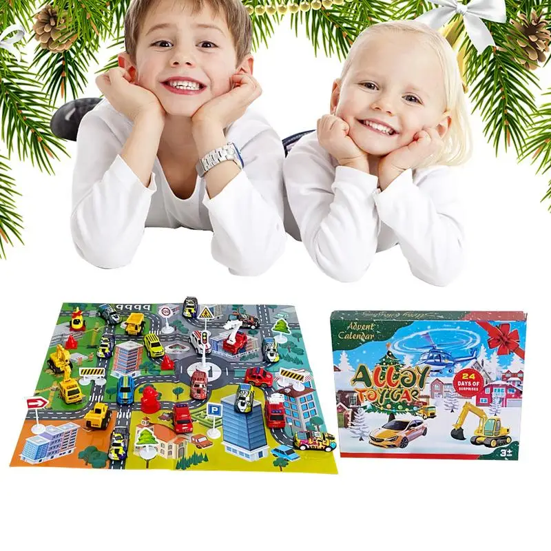 24pcs Car Toy Set Christmas Ad - Kids Toys Christmas 2025 ulasan dan harga