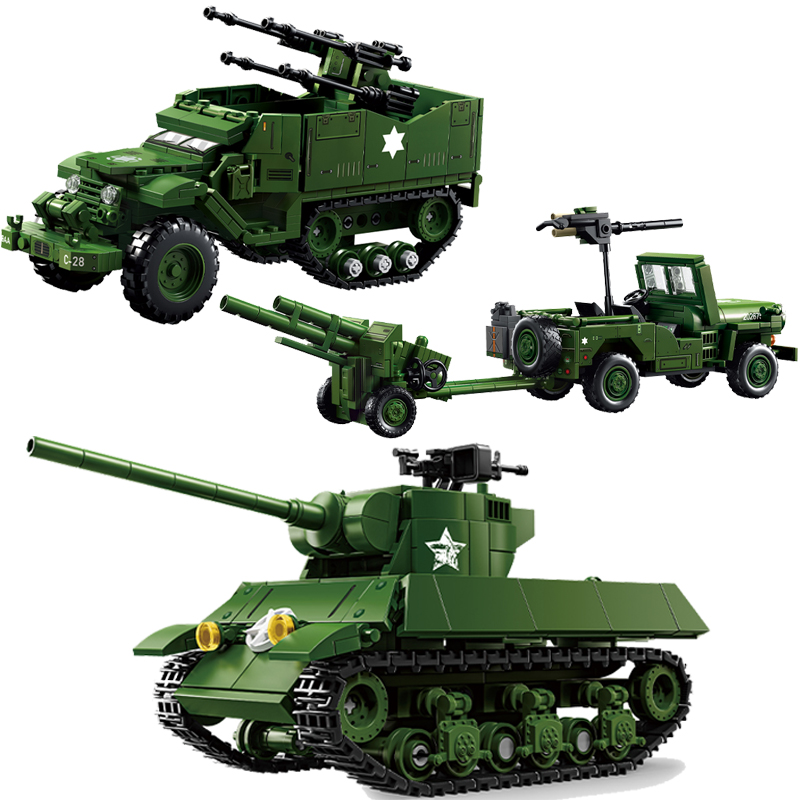 US Military Tank Series Buildi - Kids Toys Jeep ulasan dan harga