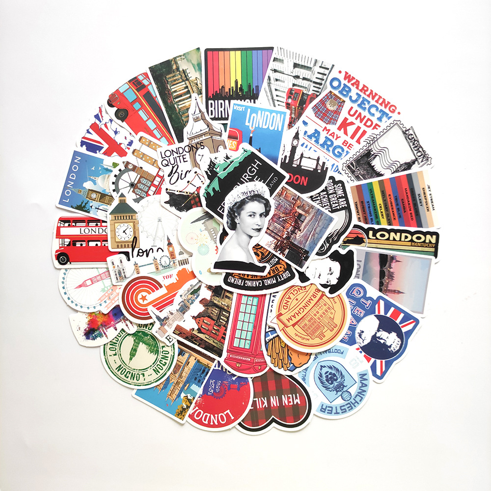 50pcs London England Stickers  - Kids Toys London ulasan dan harga