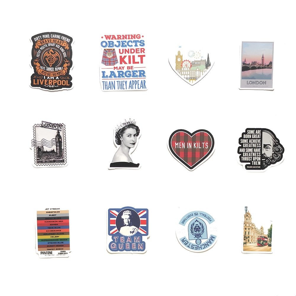 50pcs London England Stickers  - Kids Toys London ulasan dan harga