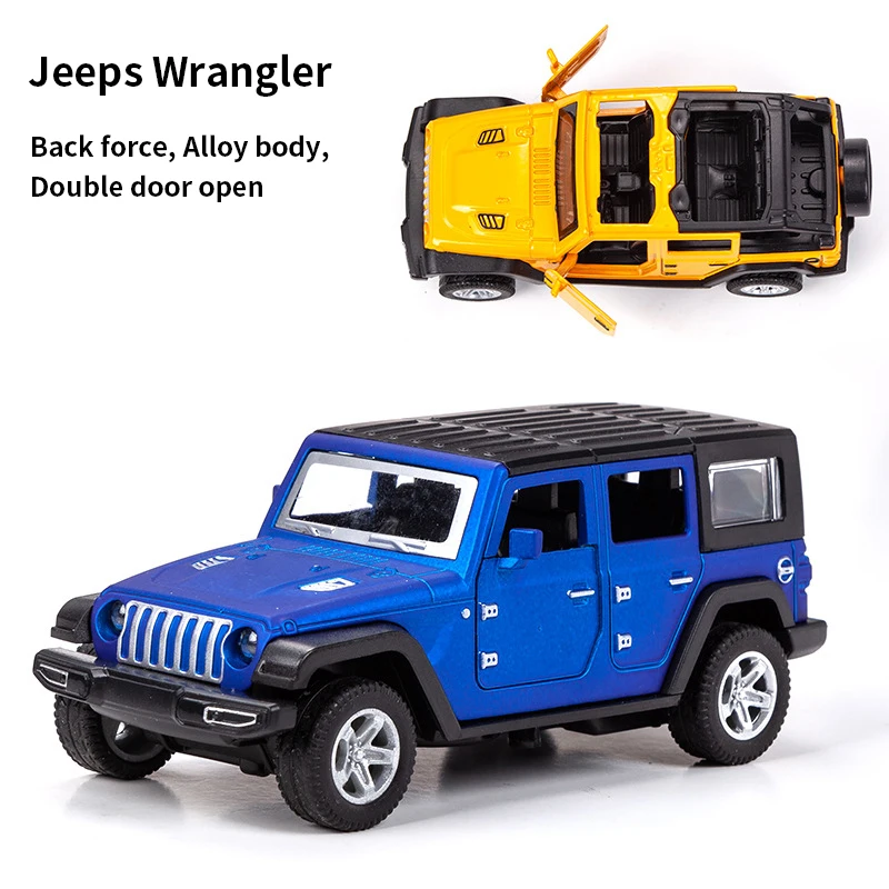 1:36 Alloy JEEPS Wrangler Car  - Kids Toys Jeep ulasan dan harga