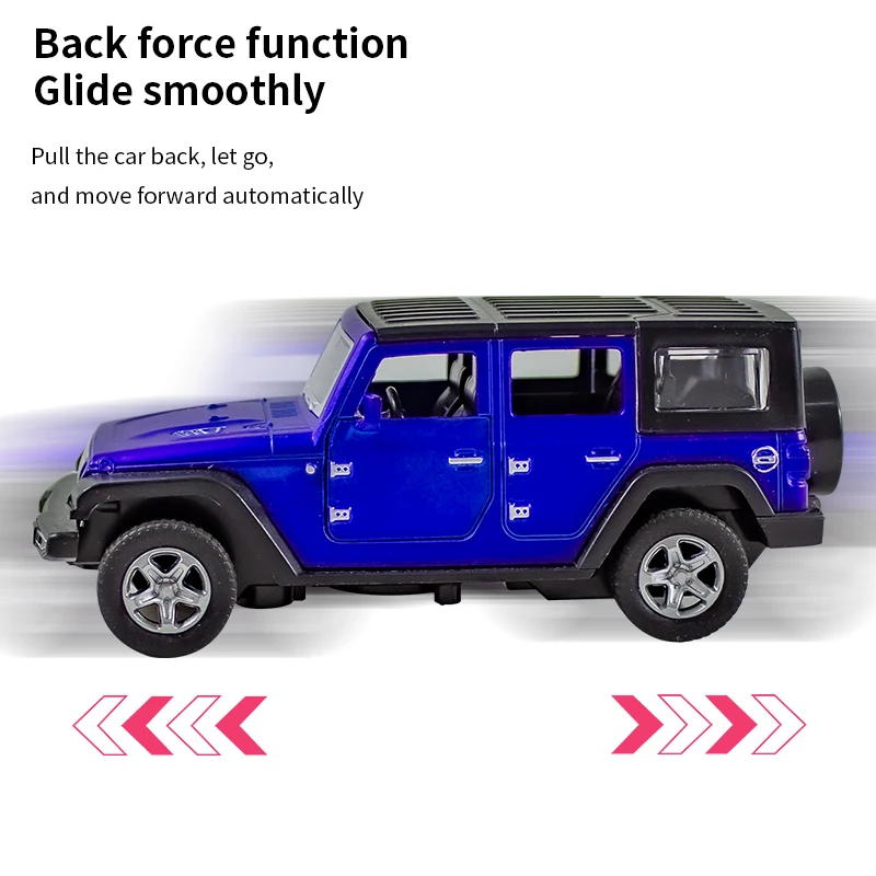 1:36 Alloy JEEPS Wrangler Car  - Kids Toys Jeep ulasan dan harga